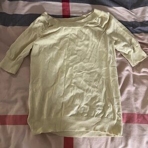 Banana Republic Soft Yellow Knit Top